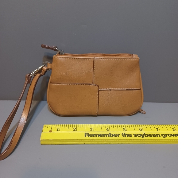 Vintage Leather Patchwork Wristlet - Picture 1 of 6